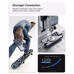 Spigen Ultra Hybrid Mag MagSafe чехол Samsung Galaxy S26 Ultra - прозрачно-темно-синий