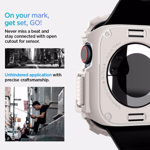Ümbris SPIGEN RUGGED ARMOR APPLE WATCH 10 (46 MM) beež