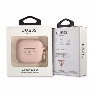 Guess GUA3SGGEP чехол AirPods 3 розовый/розовый Silicone Glitter