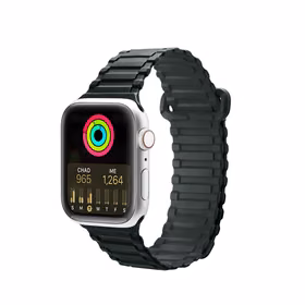 Dux Ducis rihm (Armor versioon) rihm Apple Watch Ultra, SE, 9, 8, 7, 6, 5, 4, 3, 2, 1 (49, 45, 44, 42 mm) silikoonist magnetiline rihm käevõru roheline