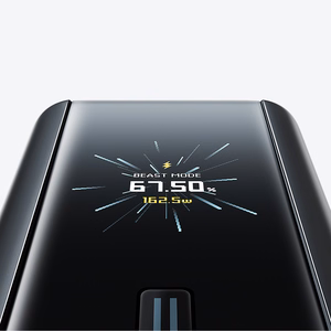 Cuktech PB200U akupank 20 000 mAh, 210 W, 2 USB-C- ja USB-A-pesaga, TFT-ekraani ja 240 W USB-C-kaabliga – must
