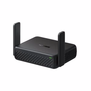 Mercusys AX3000 Travel Router MR84X-Travel 802.11a 574/2402 Mbit/s 10/100/1000 Mbit/s Ethernet LAN (RJ-45) ports 1 Mesh Support No MU-MiMO No No mobile broadband Antenna type External Omni-directional 1