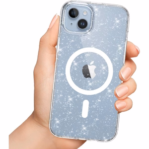 Tech-Protect FlexAir Hybrid MagSafe iPhone 13/14 Ümbris - Clear Glitter