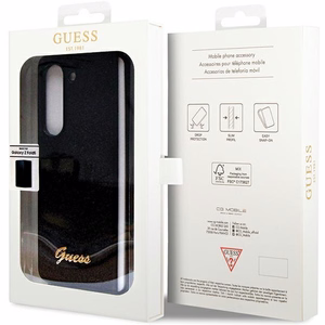 Guess Glitter Script чехол для Samsung Galaxy Z Fold 5 - чёрный