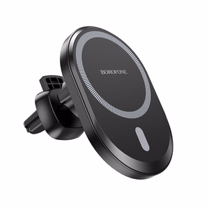 Borofone autohoidja BH71 magnetiline ventilatsiooniava musta värvi