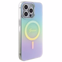 Guess IML Iridescent MagSafe ümbris jaoks iPhone 15 Pro - turquoise