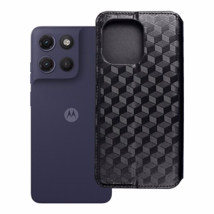 Klappümbris Motorola G17 Cubic Book, must