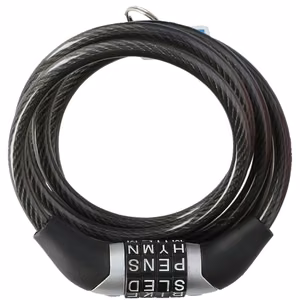 Dunlop numbrikoodiga jalgrattalukk, must