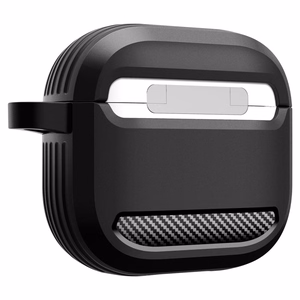 Чехол Spigen Rugged Armor для AirPods 4 - чёрный