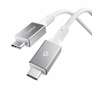 Spigen Essential EB10015CC USB-C / USB-C 100W 150cm kaabel - valge