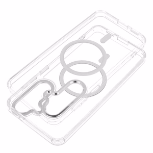 Чехол Samsung A27 Frame Clear Hybrid Mag Cover, совместимый с MagSafe, прозрачный