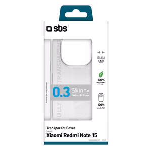 SBS Skinny kate Xiaomi Redmi Note 15 jaoks - läbipaistev