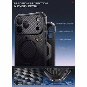 Supcase UB Aero MagSafe Aramid  iPhone 18 Pro Max / 17 Pro Max ümbris, must