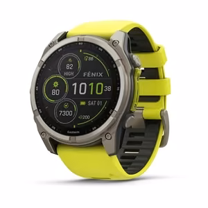 Nutikell Garmin Fenix 8 Sapphire Solar kollane