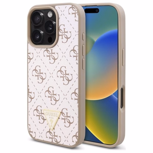 Guess New 4G Triangle Ümbris jaoks iPhone 16 Pro - valge