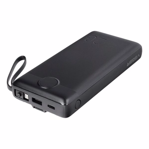 Powerbank Veger C20 (W2047 / W2059) 20000 mAh with built-in Micro-USB cables / Type C / Lightning must