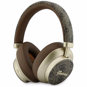 Juhtmevabad kõrvaklapid Guess ENC 4G Gold Script Metal, pruunid
