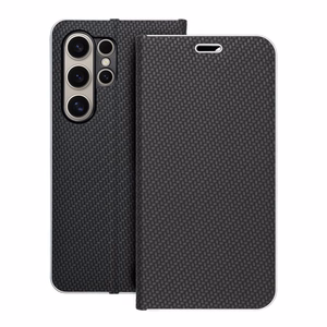 Флип-чехол для Samsung S24 ULTRA Luna Book Carbon чёрный
