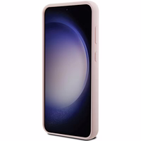 Karl Lagerfeld Silicone Choupette Metal Pin ümbris jaoks Samsung Galaxy S23 FE - roosa