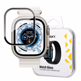 Wozinsky Full Glue Acrylic Glass jaoks Apple Watch 49mm 9H Full Screen with must Frame