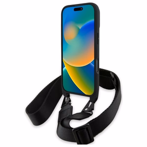 BMW M Edition Carbon Tricolor Lines & Strap Ümbris jaoks iPhone 16 Pro Max - must
