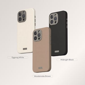 Moshi Napa MagSafe kvaliteetsest vegannahast ümbris seadmele iPhone 15 Pro, Eggnog White värvitoonis