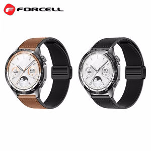 Strap to Samsung Galaxy Watch Forcell F-Design FS20 magnetic eco-friendly leather 20 mm must