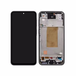 OLED-puuteekraan koos raamiga Samsung A376 A37 5G jaoks, tegelikus suuruses, must