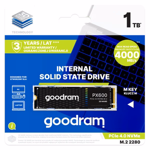 Goodram SSDPR-PX600-1K0-80 sisemine pooljuhtdraiv 1 TB M.2 PCI Express 4.0 NVMe 3D NAND
