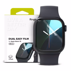Ringke Dual Easy 3-pack kaitsev foil jaoks Apple Watch 10 46 mm