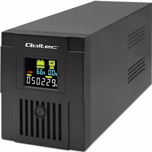 Qoltec 53770 katkematu toiteallikas (UPS) Line-Interactive 1.5 kVA 900 W 2 AC pistikupesa