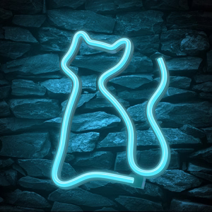 Neon LED Light CAT türkīis NNE24 Neolia