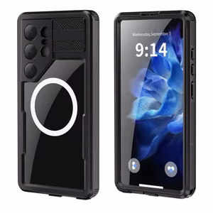Waterproof case SHELLBOX MARS koos metall rõngas jaoks SAMSUNG S25 Ultra must