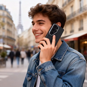 Tech-Protect Ion Carbon MagSafe Ümbris for Samsung Galaxy S26 Ultra - must and hõbedane