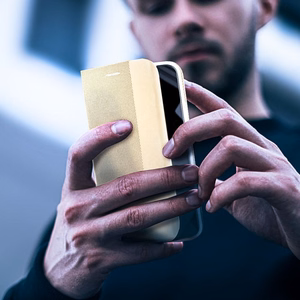 SENSITIVE raamatümbris XIAOMI Redmi Note 15 PRO PLUS 5G kuldne