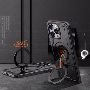 Hybrid Armor Trendy Ümbris with MagSafe jaoks iPhone 16 Pro Max - Must