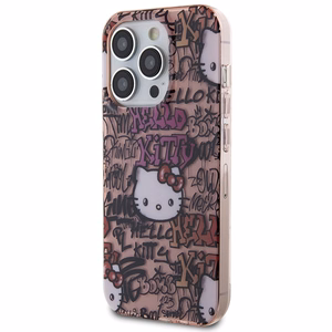 Hello Kitty IML Tags Graffiti ümbris jaoks iPhone 15 Pro Max - roosa