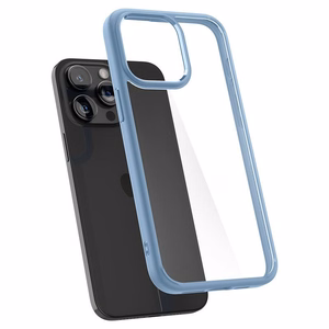 Spigen Crystal Hybrid Ümbris jaoks iPhone 15 Pro Max - Clear sinine