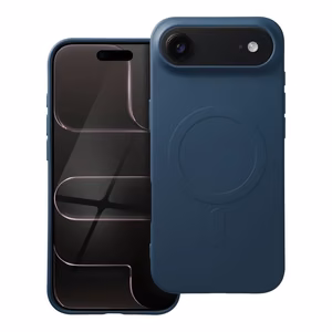 SILICONE MAG COVER (big hole) Ümbris compatible with MagSafe jaoks IPHONE 17 Air sinine