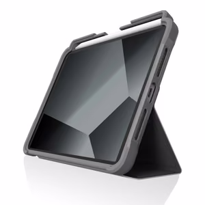STM Dux Plus tugevdatud ümbris Apple Pencili hoidikuga mudelitele iPad mini (A17 Pro, 2024) / iPad mini 6 (2021), MIL-STD-810H, must