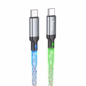 Kaabel USB C to USB C Hoco 3A 60W LED 1 m U112 hall