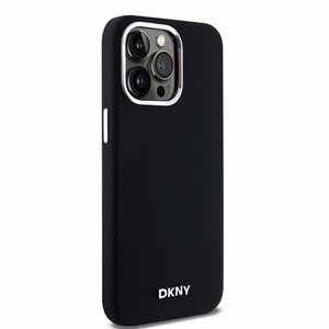 DKNY DKHMP15XSMCHLK iPhone 15 Pro Max6.7" must ümbris Liquid Silicone Small Metal Logo MagSafe