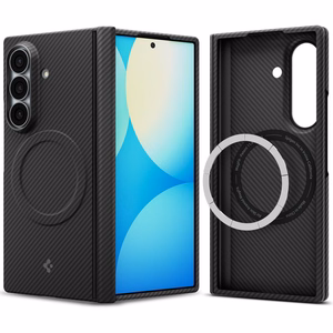 Spigen AirSkin Aramid MagFit MagSafe ümbris mudelile Samsung Galaxy Z Fold 8 Ultra – must