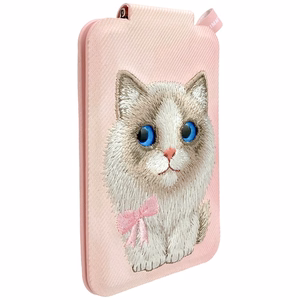 Nimmy New Big-Eye Cute Pets 2.0 Cat MagSafe magnetiline telefoni kaarditasku koos toega – roosa