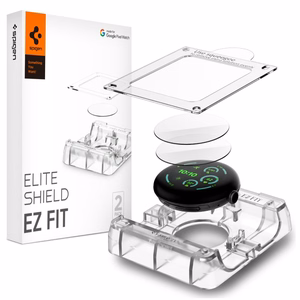 Spigen Elite Shield EZ Fit 2 hüdrogeelkile komplekt mudelile Google Pixel Watch 41 mm