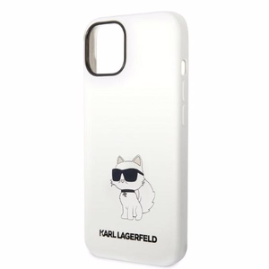 Karl Lagerfeld KLHMP14MSNCHBCH iPhone 14 Plus 6.7" hardcase valge/valge Silicone Choupette MagSafe