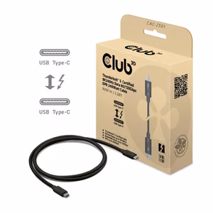 KAABEL USB-C THUNDERBOLT 1M/M/M CAC-2501 CLUB3D