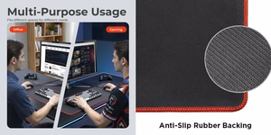 Large Gaming Mouse Pad koos Stitched Edges 800x300