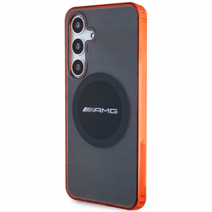 AMG läbipaistev Bicolor MagSafe ümbris jaoks Samsung Galaxy S24 - must