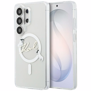 Karl Lagerfeld case IML KC Script MagSafe for Samsung Galaxy S26 Ultra transparent